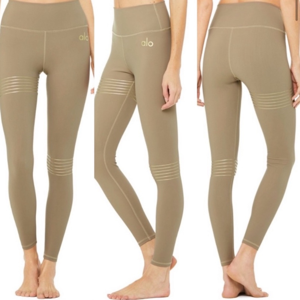 Alo High-Waisted Vapor Legging in Spark Gravel NWOT